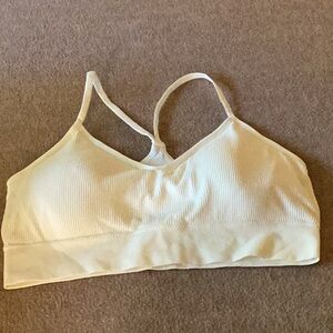 Maurices Cream Ribbed Bra